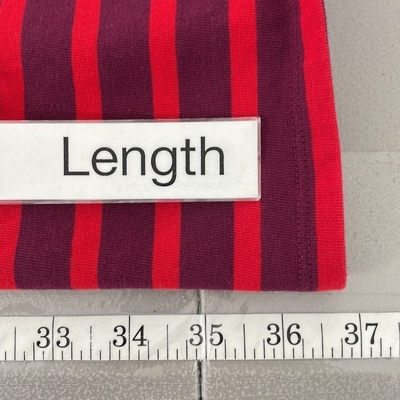Boden Dress Long Sleeve Midi Round Neck Striped Red Size 8 - Picture 12 of 15